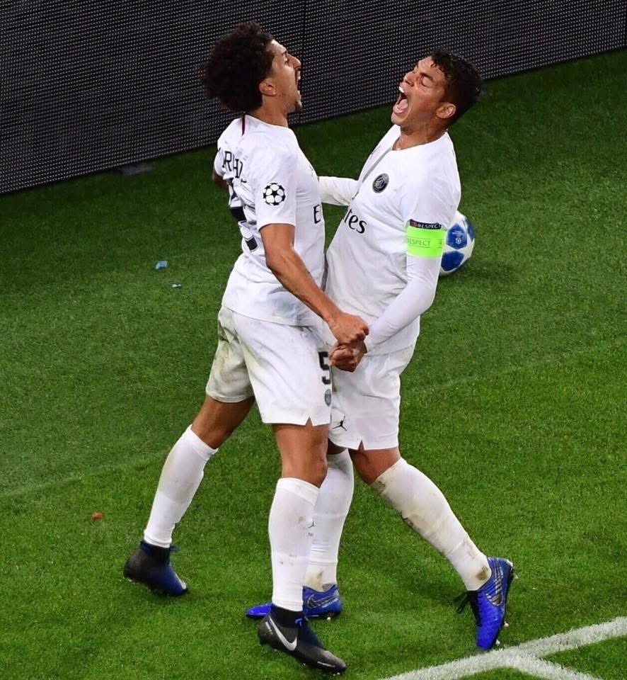 PSG_Report's tweet image. 🚨🎙️| Thiago Silva congratulates Marquinhos on his 500 appearances for PSG in a recent video:

 “Greetings my brother, my friend, my companion, my partner. I just want to congratulate you on this record and this milestone in your career. You’re someone, who deserves all the best…