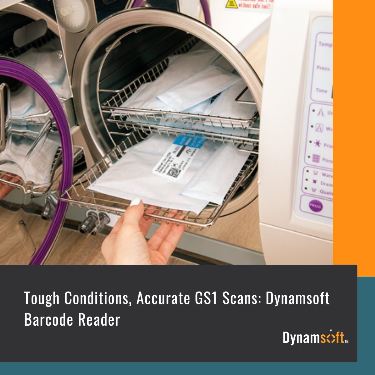 dynamsoft's tweet image. Healthcare is unpredictable: motion blur, glare, tiny labels, curved surfaces.
Dynamsoft Barcode Reader uses advanced imaging + decoding to capture GS1 data reliably, even in tough conditions.
Engineered for accuracy where it matters most.
#Developer #SDK #GS1 #BarcodeScanner