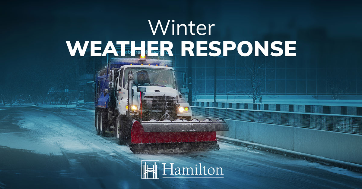 A Snow Squall watch is in effect for #HamOnt. Our crews are prepared and will respond accordingly, but as always, leave extra time for travel and drive according to weather conditions. Learn more about how we prioritize roads: hamilton.ca/snow