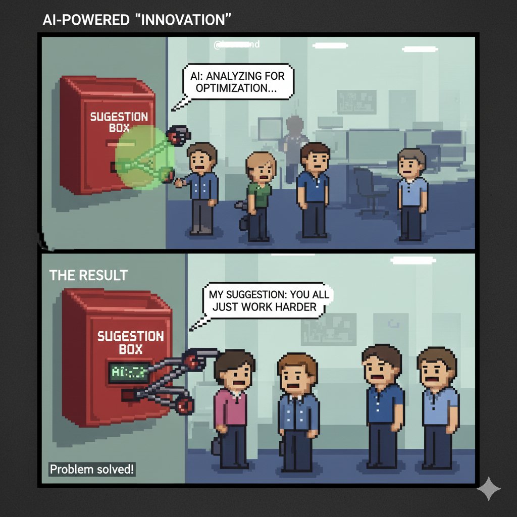 iosvsand's tweet image. When the &quot;AI-powered innovation&quot; really gets it. 🤖😬 The future is here, and it&apos;s brutally honest. #AIConsulting #WorkLife #OfficeHumor