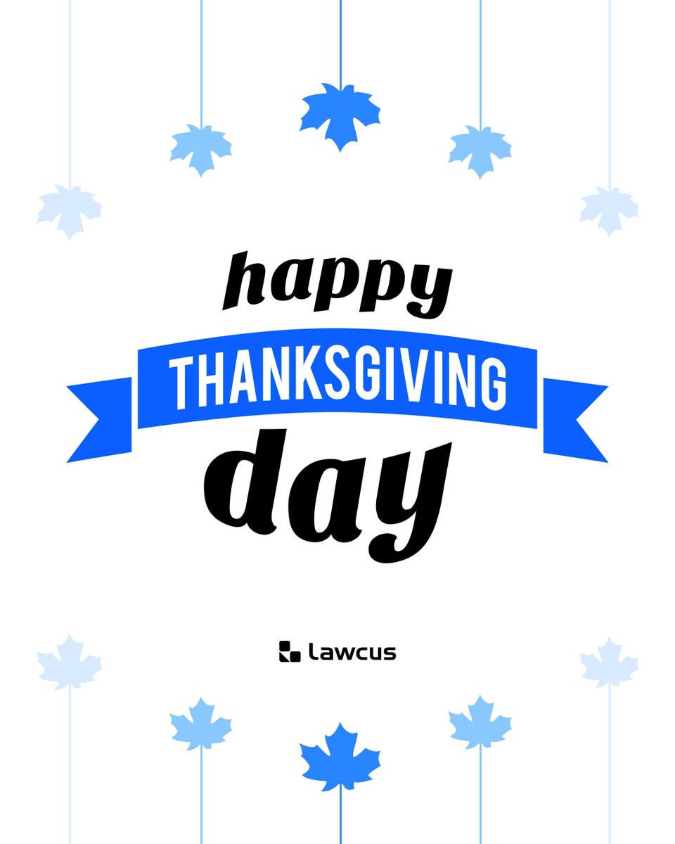 Wishing everyone a very Happy Thanksgiving 🍁
May your day be filled with good food, gratitude, and meaningful moments with the people you care about.
From all of us at Lawcus — have a warm and wonderful holiday.