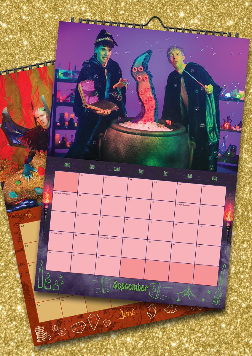 danielhowell's tweet image. presenting the Dan and Phil PHANTASY 2026 Calendar - sort your life out and bathe your eyes in 12 months of magical scenes all beautifully handcrafted by @kickthepj and team

on sale now thank you!! danandphilshop.com / us.danandphilshop.com / au.danandphilshop.com /…