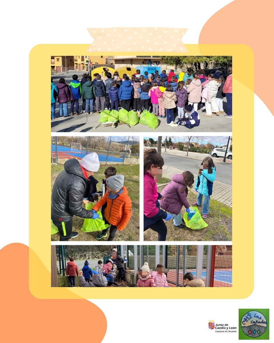 💚🌍 Hoy todo el cole ha salido al entorno a hacer plogging.
¿Sabéis de qué va? 💭 Consiste en aprovechar cualquier actividad física al aire libre para recoger los residuos que encontramos en el campo, la playa o la montaña. 🏃‍♀️🗑️🌿

#PIEEscuelasSaludables 
<a href="/educacyl/">Educación JCyL</a>