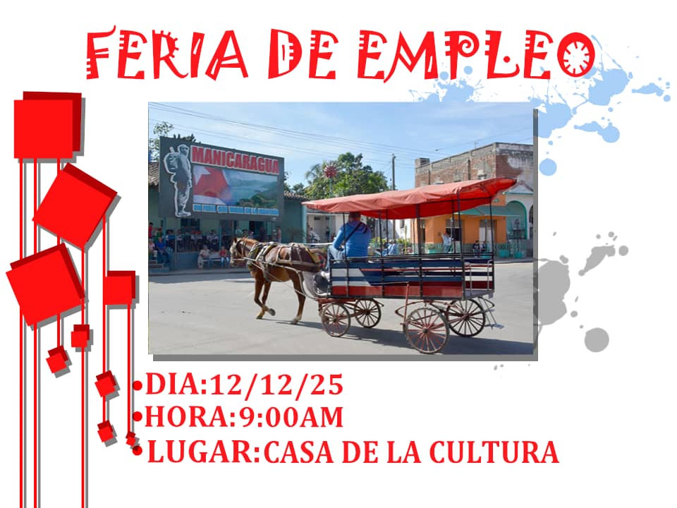 MTSS_CUBA's tweet image. Se preparan los Municipios del País para la próxima feria nacional de empleo que tendrá lugar el viernes 12 de diciembre. Un Servicio Público que se coordina desde las Direcciones de Trabajo.#MtssCuba #FeriaDeEmpleo