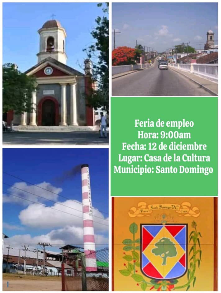 MTSS_CUBA's tweet image. Se preparan los Municipios del País para la próxima feria nacional de empleo que tendrá lugar el viernes 12 de diciembre. Un Servicio Público que se coordina desde las Direcciones de Trabajo.#MtssCuba #FeriaDeEmpleo