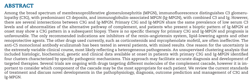 C3G and Ig-MPGN—treatment standard

doi.org/10.1093/ndt/gf…