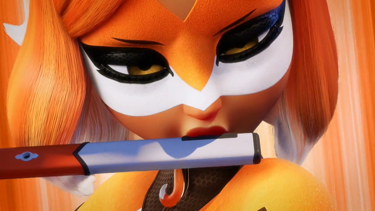 Trixxibug's tweet image. #mlbtwt Am I the only one who thinks the Pied Piper must have been a past miraculous holder of the fox miraculous and probably used Trixx to create sound illusions to lure the rats away coz the miraculous weapon being a flute looks oddly reminiscent of the Pied Piper Legend🦊