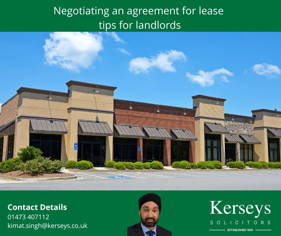 If you have agreed a letting but need to complete works before your tenant can move in, an agreement for lease is a useful way to make sure your tenant is tied in.  We set out the key considerations for landlords when negotiating an agreement for lease.

kerseys.co.uk/negotiating-an…