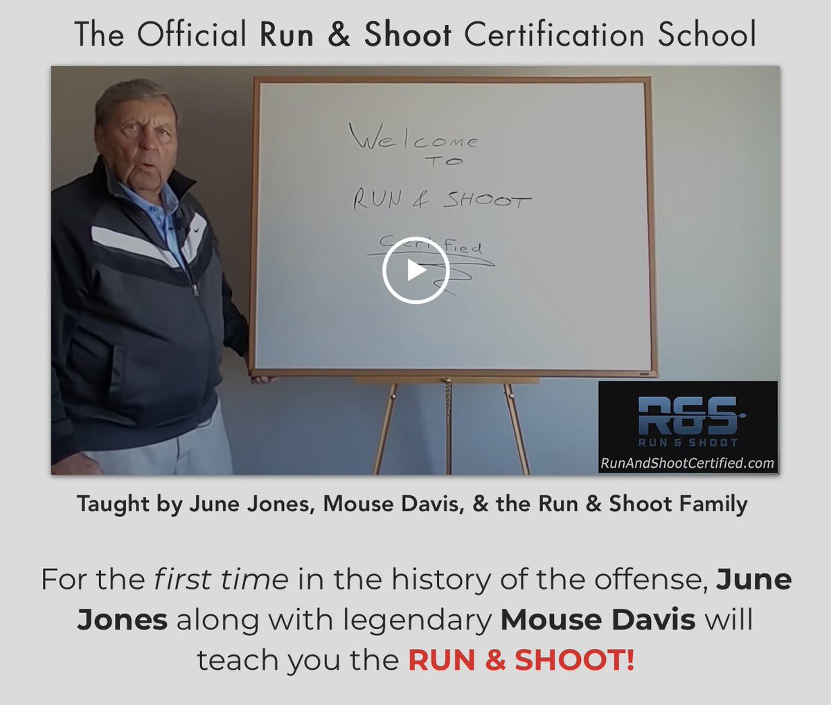 Run & Shoot Certification tweet media