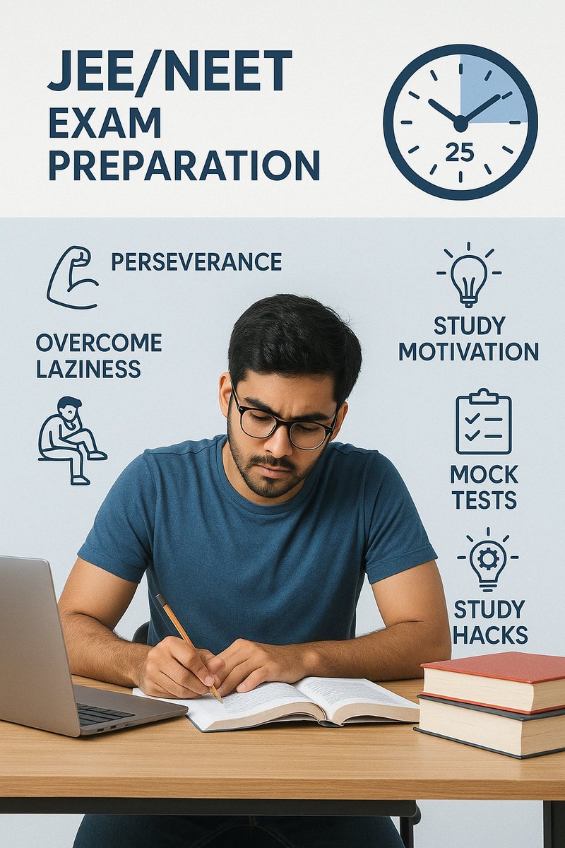 allrounder_ai's tweet image. Acing JEE/NEET takes strategy &amp;amp; dedication! Try studying for 25 mins, then take a 5-min break. Repeat this to stay focused! With AllRounder.ai&apos;s mock tests &amp;amp; gamified modules, assess your learning &amp;amp; stay motivated. Visit us today!
#JEE #NEET #StudyTips #AllRounderAI