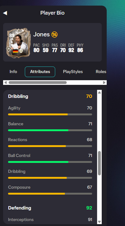 ViZanowski's tweet image. Reação e Frieza menores que a carta 85? Não seriam 88 e 87 respectivamente?  #bug #eafc #eafc26 @EASFCDirect @easportsfcbr @EASPORTSFC