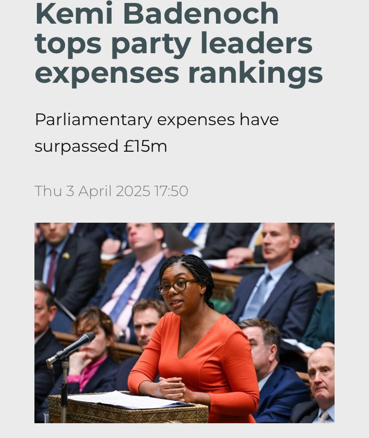 <a href="/LBC/">LBC</a> Says the woman who has exploited the  expenses system ( my/ your taxes) to fund her lavish privileged lifestyle?

Shocked! I tell you. Shocked!

#Budget2025  #KemiBadenoch