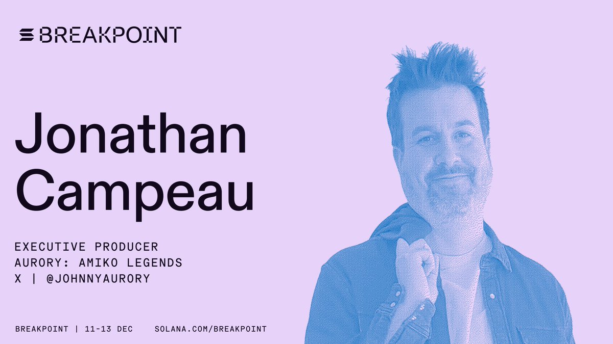 JohnnyAurory's tweet image. Excited to share that I’ll be speaking at @SolanaConf this December in Abu Dhabi ☀️

Can’t wait to join the Solana community — who’s joining me?

Join me: solana.com/breakpoint

X: @solana , @SolanaConf 
LinkedIn: @SolanaFndn
Instagram: @solana 
Website: