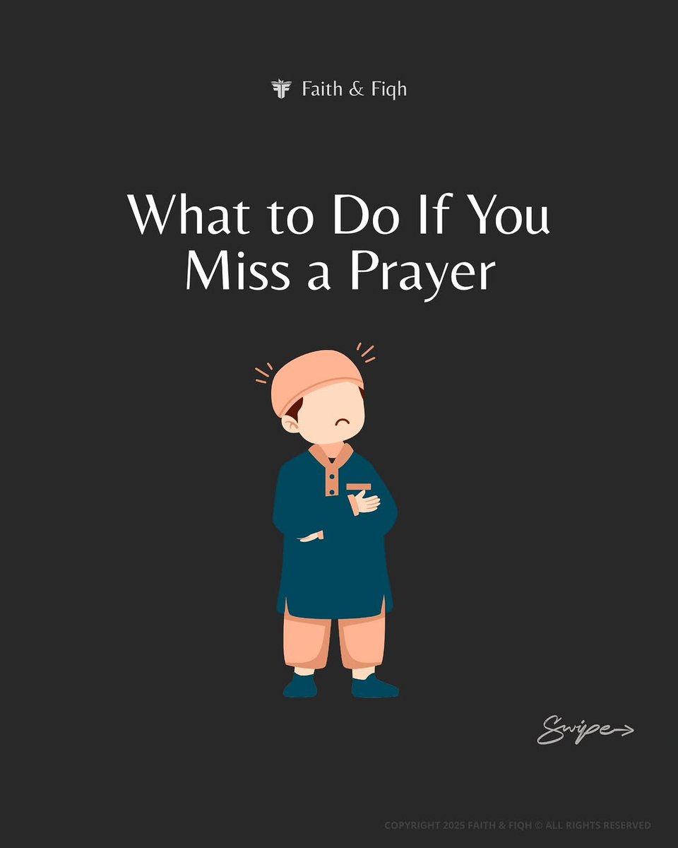 7signxx's tweet image. What to do if you miss a prayer...

THREAD