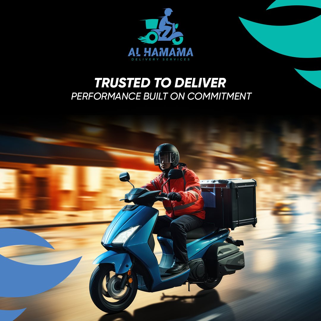 At Al Hamama Delivery Services, our mission is simple — deliver with reliability, efficiency, and professionalism every day.
🌐 al-hamamadelivery.com | 📞 +971 50 655 4987