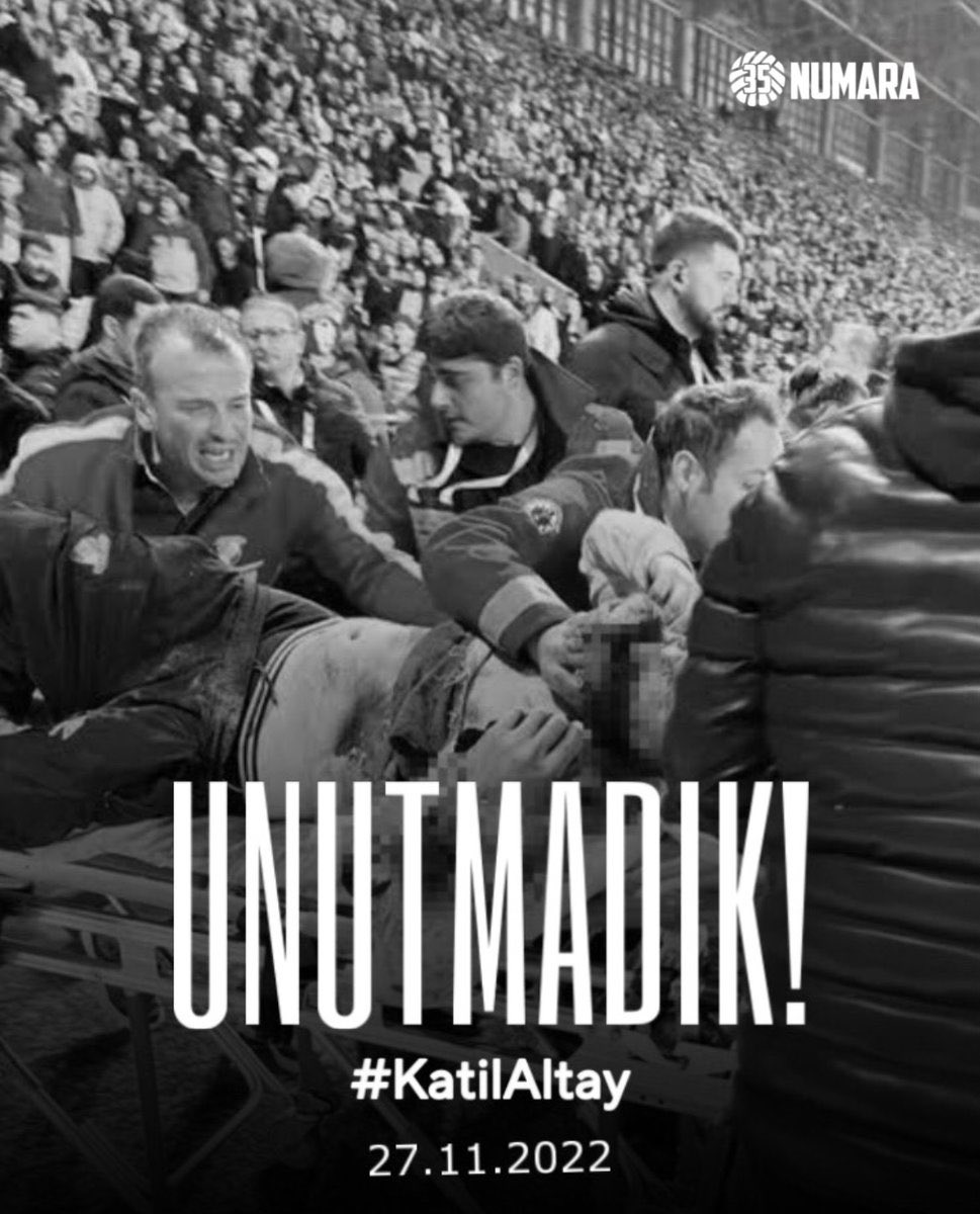 3 sene önce bugün katil altay taraftarlarının, taraftarımız Mehmet Çakır’a ve doğu aile tribününde bulunan herkese yaptığı hain saldırıyı UNUTMADIK!