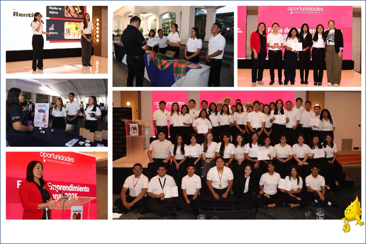 Inspiring youth entrepreneurship in El Salvador

Great to see young innovators pitch bold ideas, proof of what happens when skills, confidence &amp; opportunity meet. <a href="/Aflatoun/">Aflatoun International</a> inside!

See: shorturl.at/0sCdq