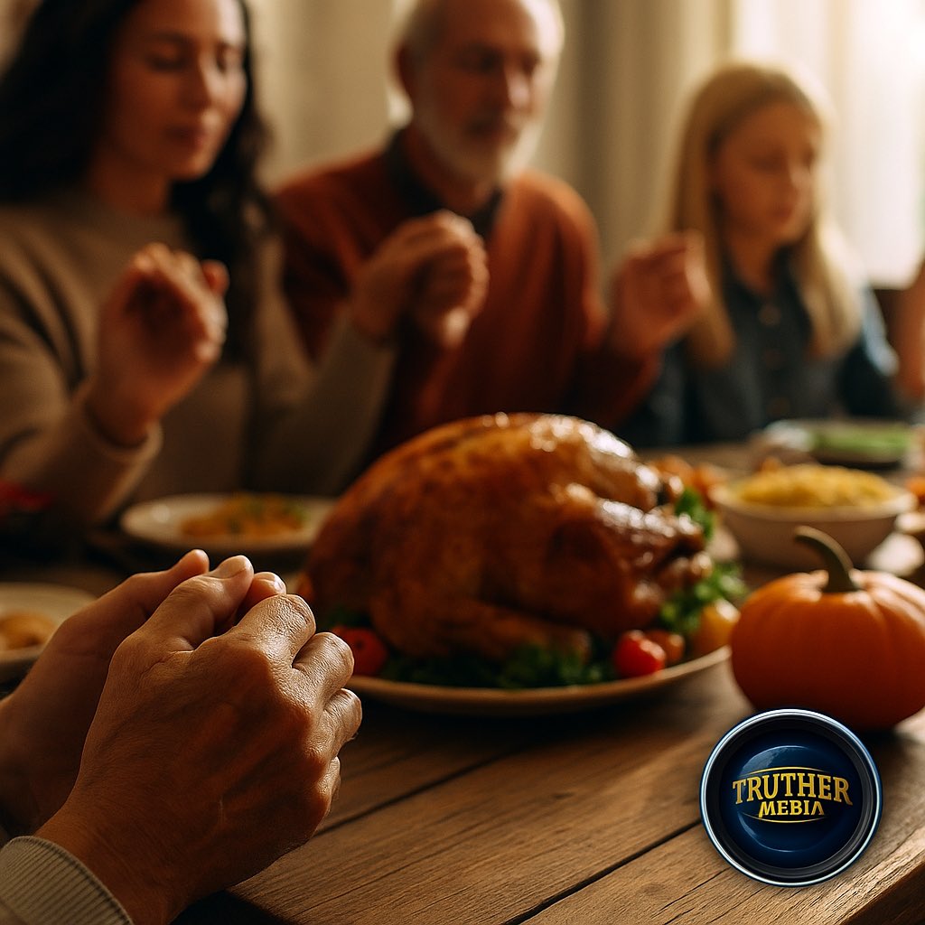 🦃🇺🇸 Thanksgiving Message from Truther Media 🇺🇸🦃

Today we pause — not for politics, platforms, or the latest distraction — but to give THANKS to ALMIGHTY GOD.

This nation was founded on His grace — and it will be RESTORED by it.

In a time when truth is ridiculed…
When good