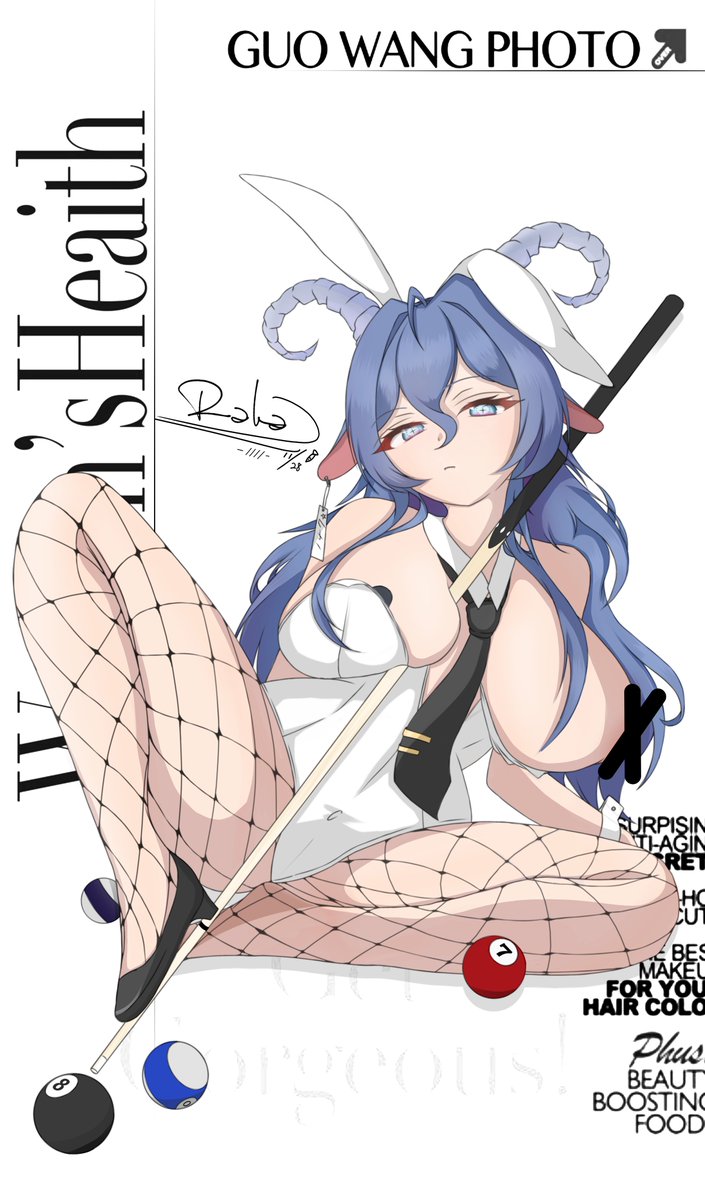 #畫你麻
兔女郎嘿嘿.感覺用成類似雜誌封面還挺不錯的