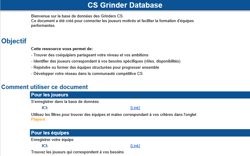NAGU_FR's tweet image. Le Document des Joueurs F/A pour la S56 (VRS 👀) est sorti 📝✅

Document (par formulaire) pour :
🔹Les Joueurs / Staff à la recherche d&apos;une équipe
🔹Les équipes en recherchent de profils (Joueurs / Staff)

Lien et explications en commentaires ⬇️
Likes &amp;amp; Partages appréciés ❤️🔁