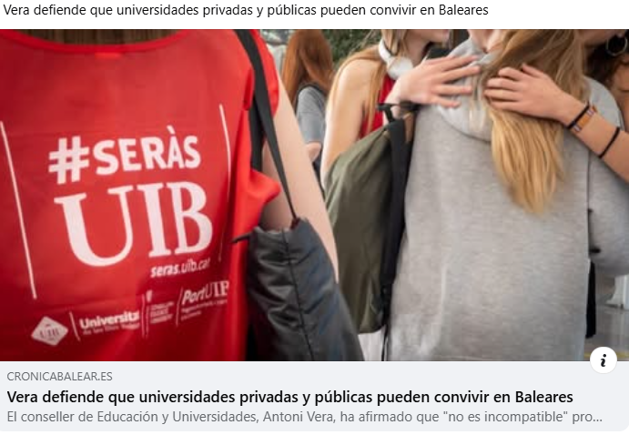 SalomBlog's tweet image. Cada uno que vaya a donde quiera. Mientras no se financie las privadas con dinero público.  La competencia es buena y ganará la que obtenga más reputación. Para ir a una privada hay que tener money pero la vida es así.... ricos, pobres e hipotecados hasta las cejas.