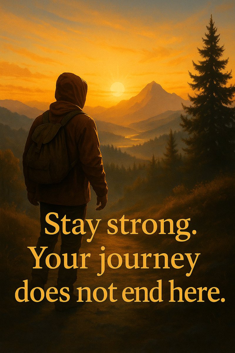 DrSpark1385239's tweet photo. A new day begins.  
A new strength rises with it.  
Where you stand now is not the end—  
it’s the start of your next chapter. #NewBeginnings #StrengthWithin #MorningMotivation  
#JourneyForward #KeepGoing #InspirationDaily  
#SunriseMood #MountainView #StayStrong https://t.co/ASgslvQ8Kf