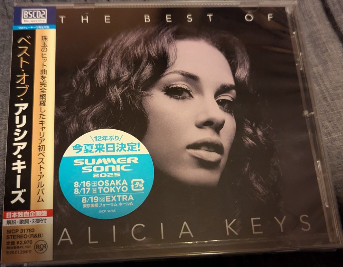 音楽のお供は、アリシア・キーズのベスト盤「ベスト・オブ・アリシア