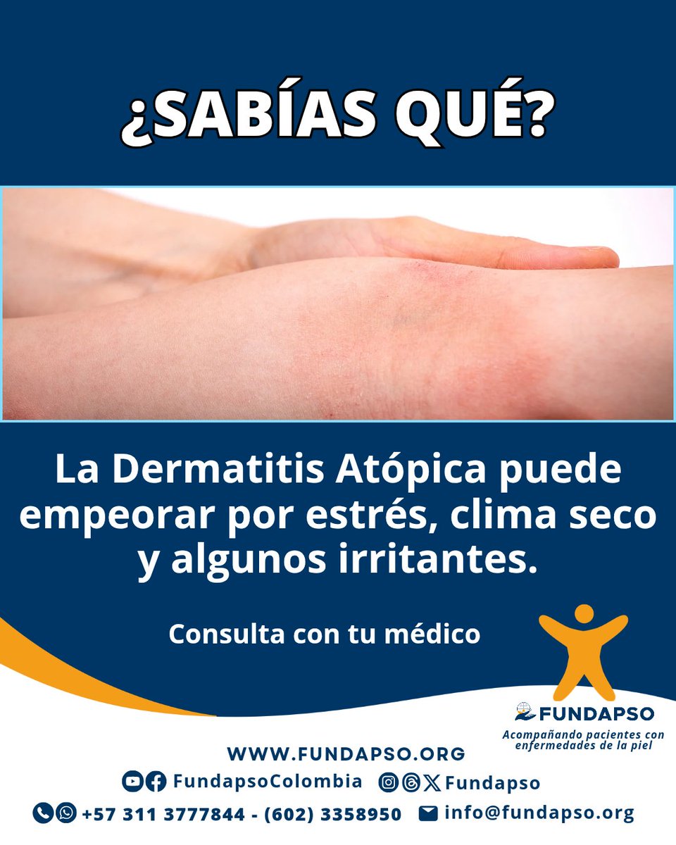 FUNDAPSO's tweet image. En Fundapso trabajamos por una mejor calidad de vida de los pacientes. fundapso.org
WhatsApp: +57 3113777844. info@fundapso.org