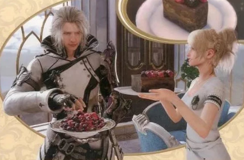 MidnightKolrath's tweet image. Rare wholesome Lunafreya and Ravus merch 🥺