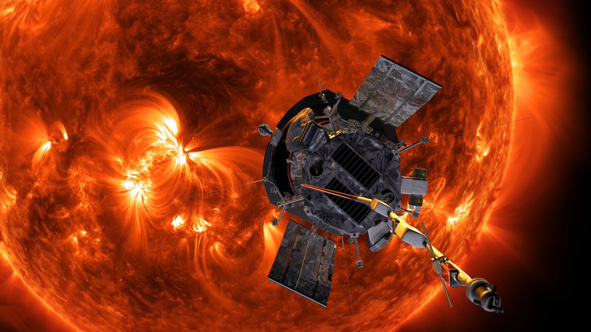 smartyrajesh513's tweet image. Parker Solar Probe (Fastest Spacecraft Ever)

NASA’s Parker Solar Probe, launched in 2018, holds the record for spacecraft speed:
 393,044 mph (0.064% the speed of light)
It moves so fast, it could travel:
• New York → London in under 30 seconds
• Earth → Moon in 8 minutes