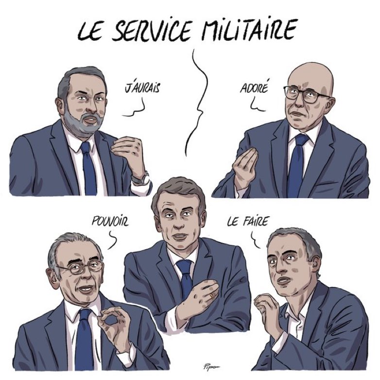 realmarcel1's tweet image. Le service militaire, c’est toujours ceux qui en parlent le plus qui en font le moins…
✍️@Pipotache