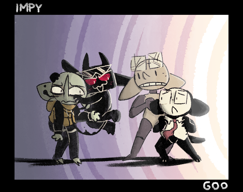 Lenn and Echo, featuring Impy and the Goo Fellow