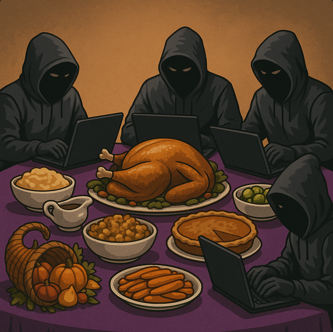 HackForumsNet's tweet image. Happy Thanksgiving to all your HF members.  Eat well, I hope to see some pics of your dinner table or plates of food.