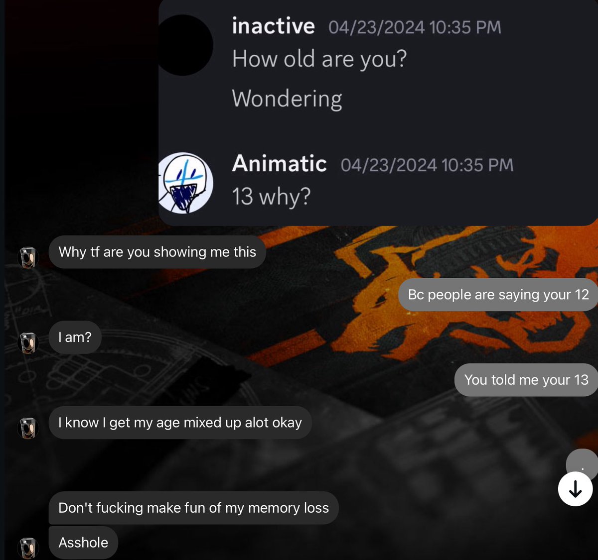 booknotey's tweet photo. In the discord screenshot i showed, the date says 4/23/2024
My birthday is in march 3/19 and i just turned 15 a month before :,| https://t.co/N0vgY1SlMf