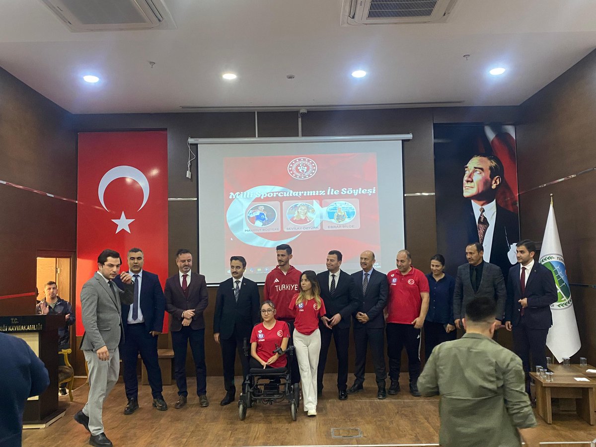 Nurdağı Gençlik ve Spor İlçe Müdürlüğü olarak Paralimpik milli  sporcularımızı "Mahmut BOZTEKE , Sevilay  ÖZTÜRK ve Ebrar BİLGE" Nurdağında öğrenciler ile buluştu.
<a href="/OA_BAK/">Dr. Osman Aşkın Bak</a> <a href="/BBozgeyik_27/">Bünyamin Bozgeyik</a> <a href="/YILDIRIRMehmet/">Mehmet YILDIRIR</a> <a href="/ncerciyas/">Nurullah Cemil Erciyas</a> <a href="/hruhimor/">hruhimor</a> <a href="/demirlevent1/">Levent Demir</a>