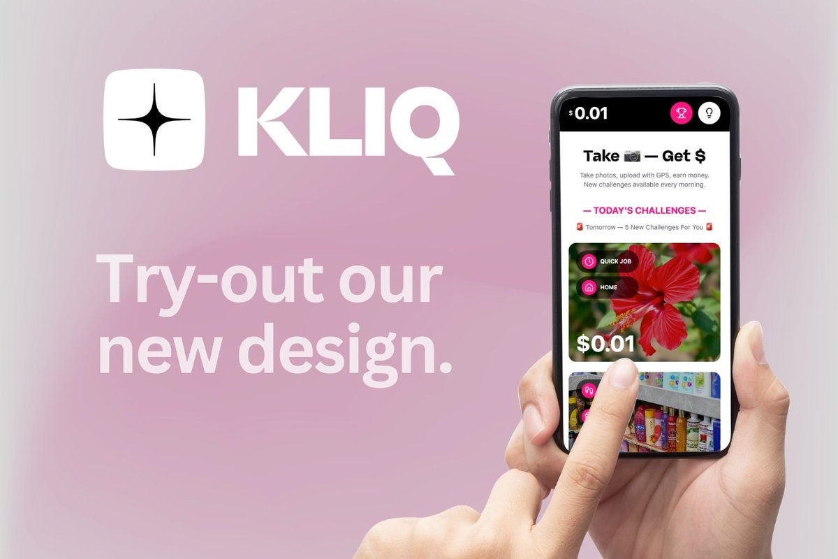 kliqgo's tweet image. 👇 Try our new design now 👇
usertestingkliq.lovable.app

🚨 We updated the UX design of the KLIQ app for @minipay .  — Be the first to try it (for testing only, no money) 🚨