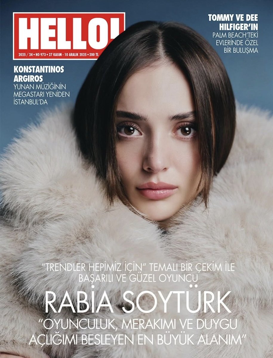 DTural's tweet image. Rabia Soytürk, HELLO! yeni sayısında. 📌