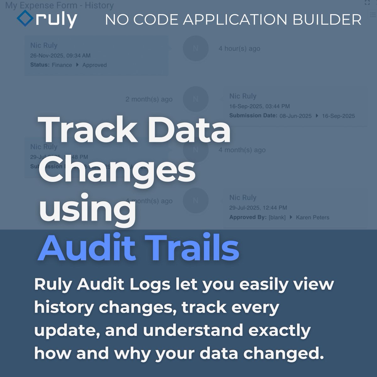 Check out our new Quick Tips✨video tutorial to learn how to use Ruly’s Audit Logs to view history changes, restore records, and troubleshoot rules and operations: rulyapp.com/quick-tips-tra…
#NoCode