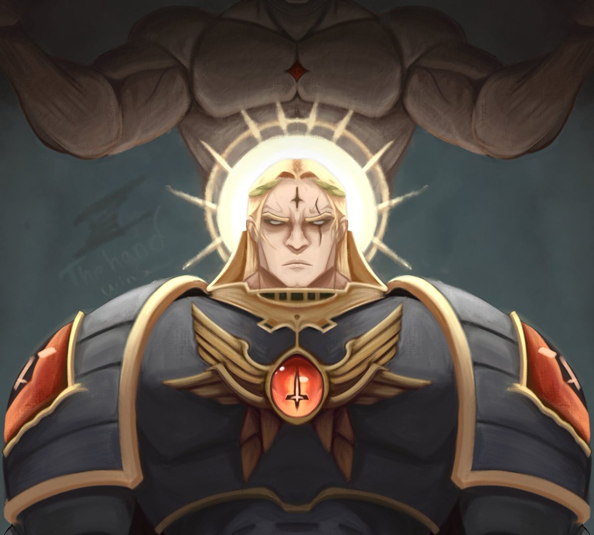 Dia 68 - Compartiendo mi arte echo a dedo con celular

Un poco de warhammer 

#warhammer40k