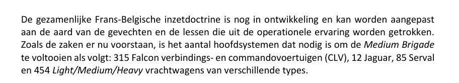 Kent er iemand een ander concept van brigade dat zoveel voertuigen nodig heeft?