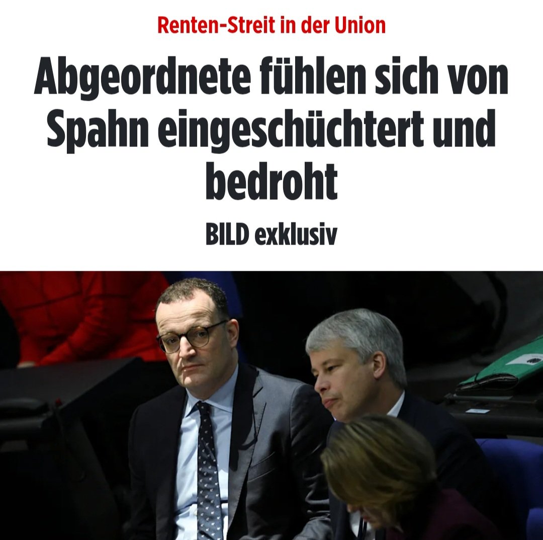 Liebe eingeschüchterte Abgeordnete <a href="/cducsubt/">CDU·CSU</a>
Einfach einem #SpahnUntersuchungsausschuss zustimmen, dann seid ihr ihn bald los.
