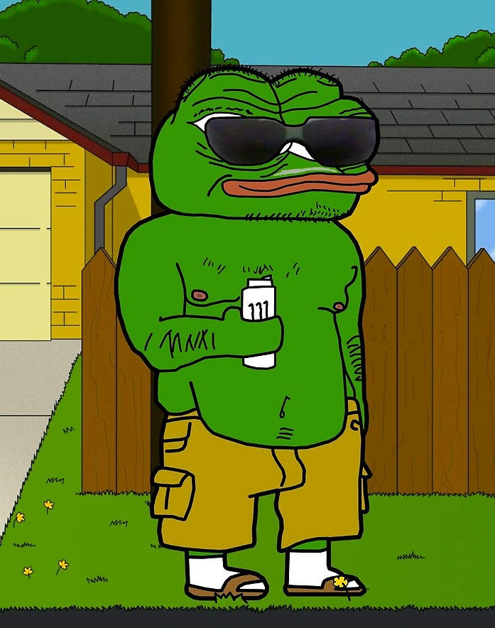 PepecoinNetwork's tweet image. Dad today:

How&apos;s that frog coin doing jimmy? Make any money with it yet?