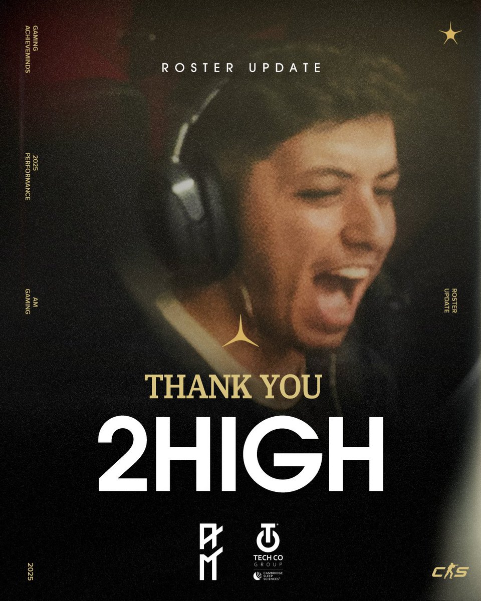 AMGamingCS2's tweet image. Roster Update: @2highcs 

As we plan for 2026, and with Ahmet stepping back from IGL duties recently while k1to has taken over as interim IGL since GIBAWAY, we’ve mutually agreed to move Ahmet to the bench while he explores new opportunities.

Ahmet had a big impact on our climb…