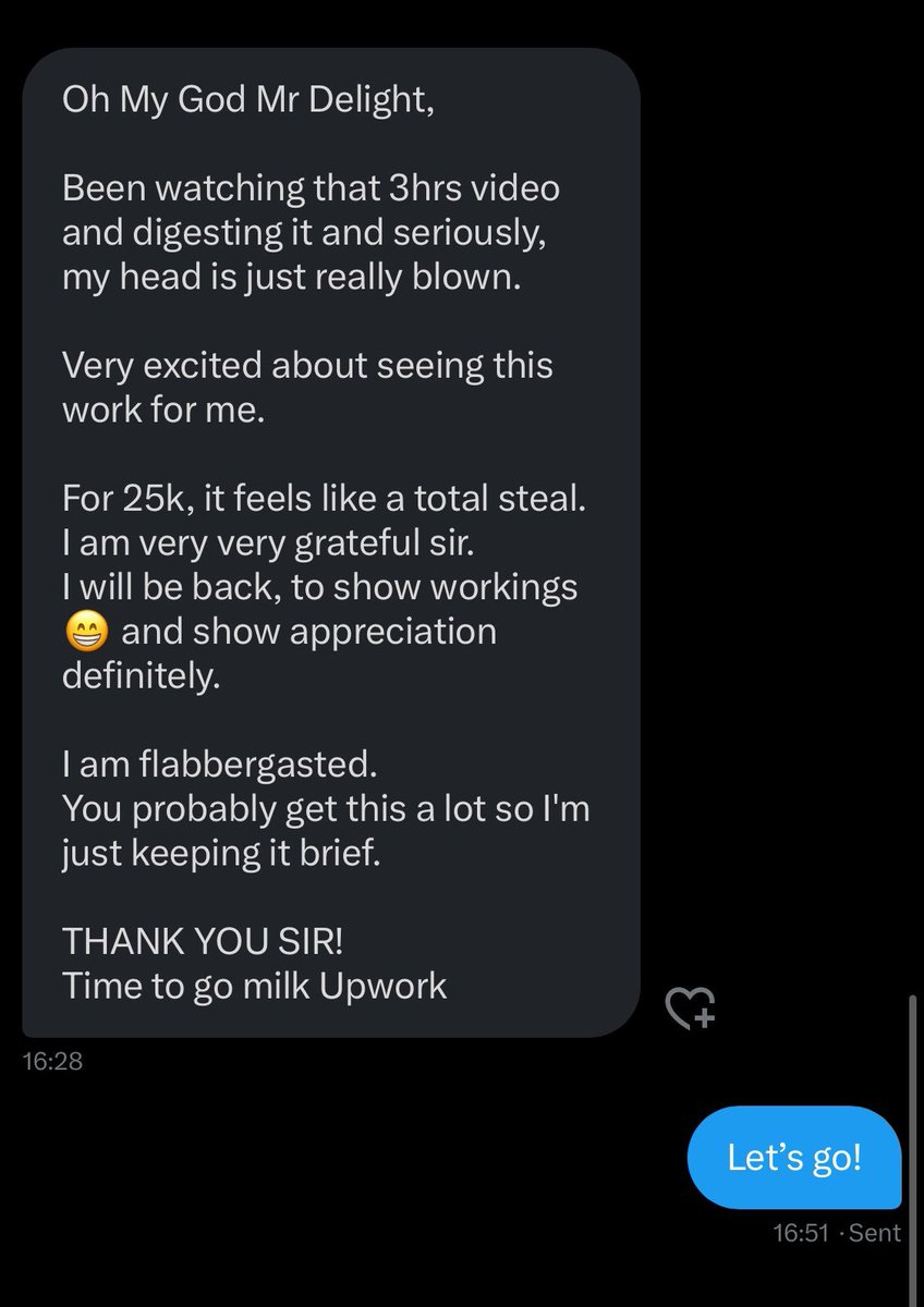 delightfjohnson's tweet image. If you&apos;re tired of:

- Writing proposals that get ignored
- Competing with other freelancers for peanuts 
- Feeling invisible on freelance platforms 

The course is a 4-hour masterclass that will help you make at least $1000 before Christmas. A new student said this 👇