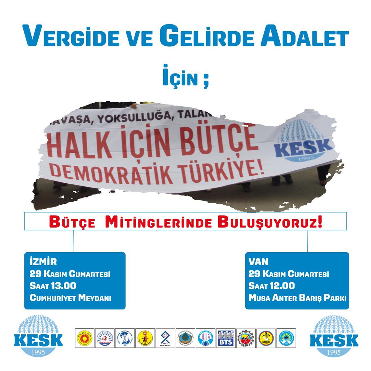 🔴Vergide-Gelirde Adalet İçin

#GeçinemiyoruzHalkİçinBütçeDemokratikTürkiye