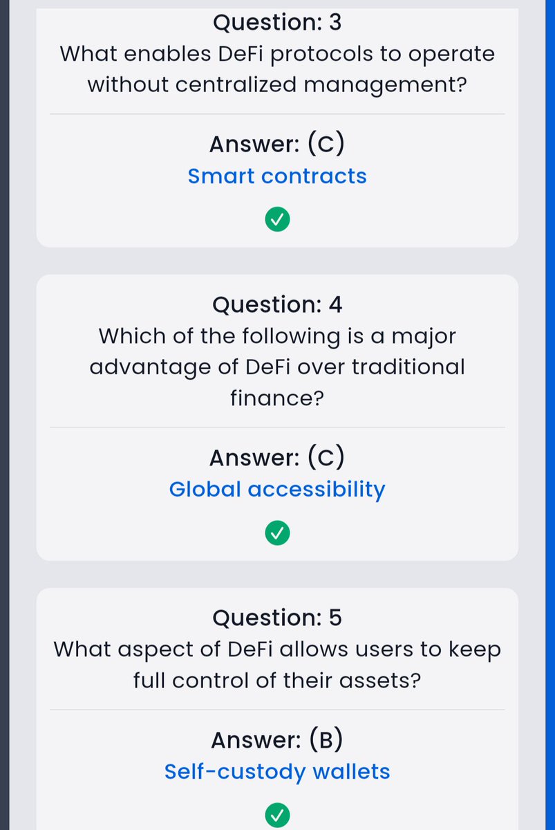 GO1PAWSED's tweet image. 🔥 SYNTAX VERSE Daily General quiz answer !
🗓️ 27.11.2025

❓Title : Defi vs Traditional Finance System
🎁 Reward : 32.12 $SYNTAX

✅ Join Syntax Verse : syntaxverse.com/rf/03S8JTIFDDN

☑️ Join TG : t.me/syntaxversequi…

#syntax #syntaxverse #syntaxvault #syntaxquiz #syntaxversequiz