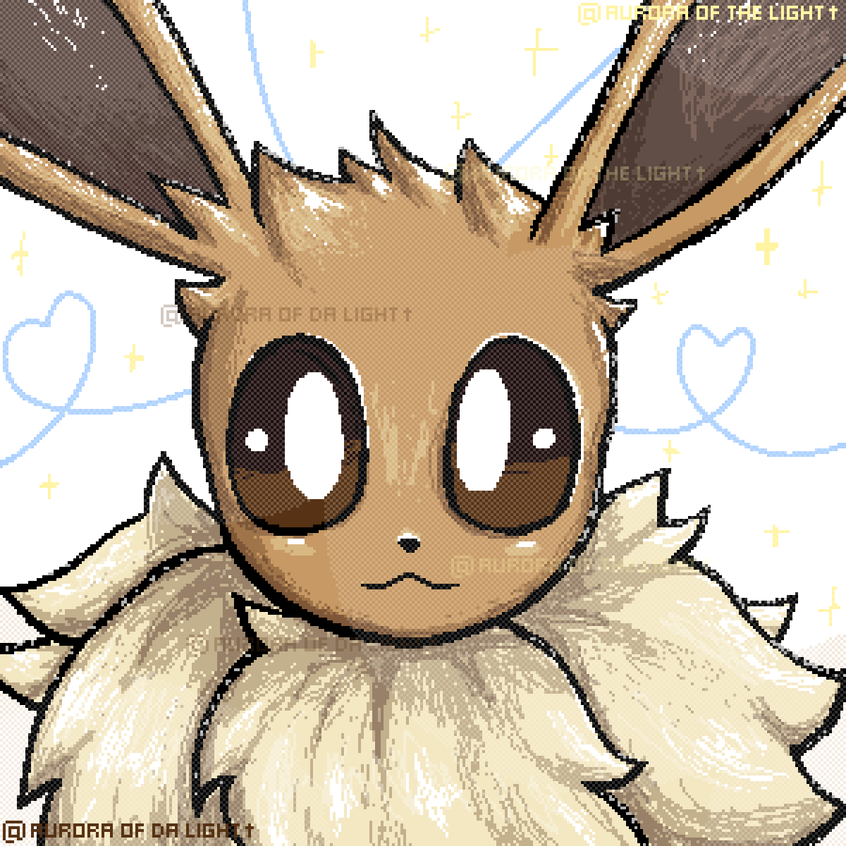 AuroraOFDaLight's tweet image. #Eevee #Eeveelution #pixelart