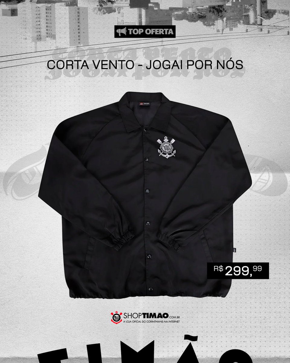Estilo, atitude e o agasalho perfeito pra qualquer clima! 🦅🖤

A nova jaqueta do Timão já está disponível!

Corre pra ShopTimão e garanta a sua! 🛒 mla.bs/a5f3b34e