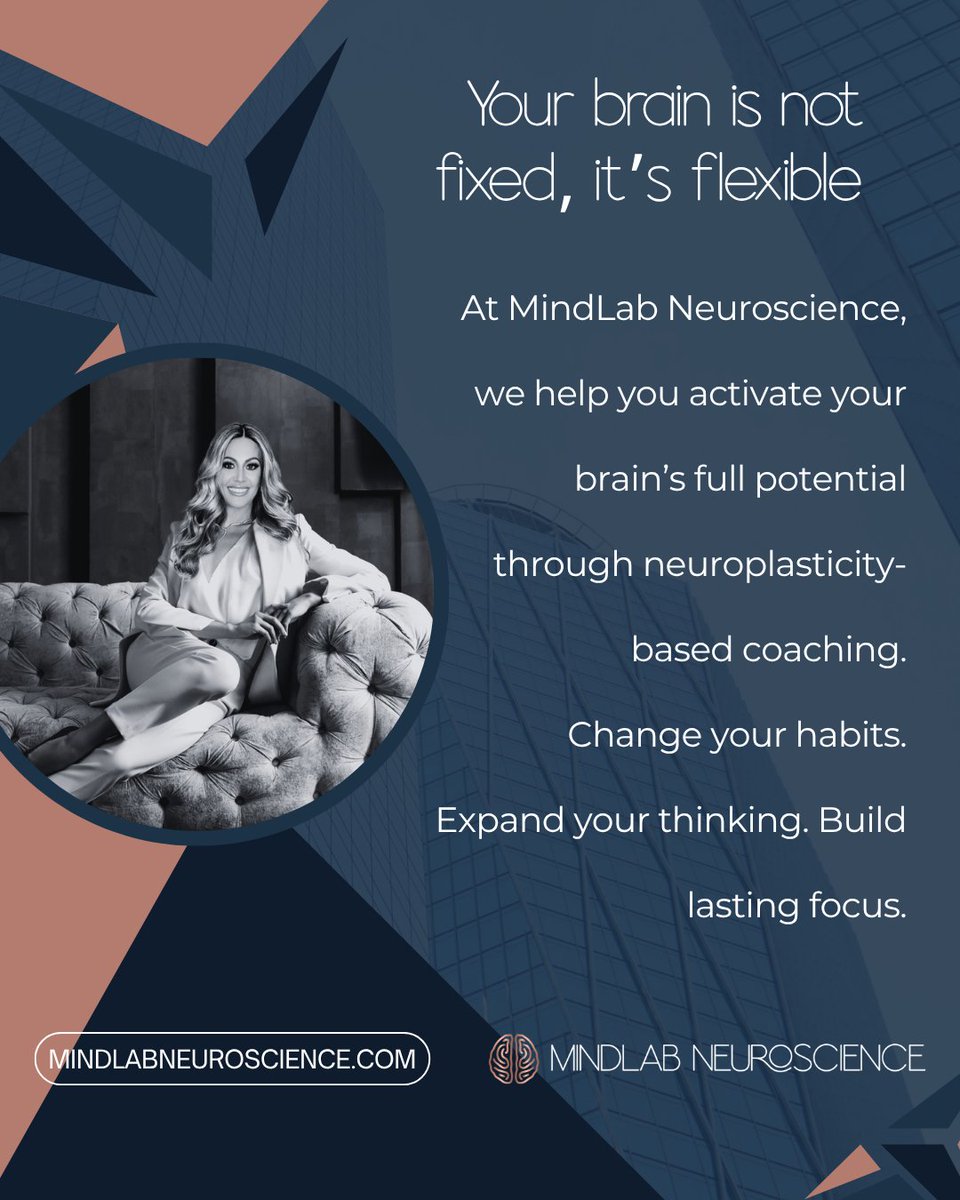 DrCerutoMindLAB's tweet image. Most people think their brain is “set in stone.”

But neuroscience says otherwise. 🧠

Ready to train your brain for success?
👉 Learn more at mindlabneuroscience.com
.
.
.
#Neuroscience #BrainHealth #CognitiveScience #Neuroplasticity