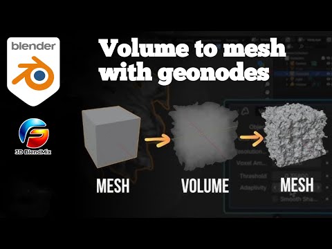 contentguild's tweet image. Blender Tip: How the Volume to Mesh Node Works in #Blender  bit.ly/4raCotq